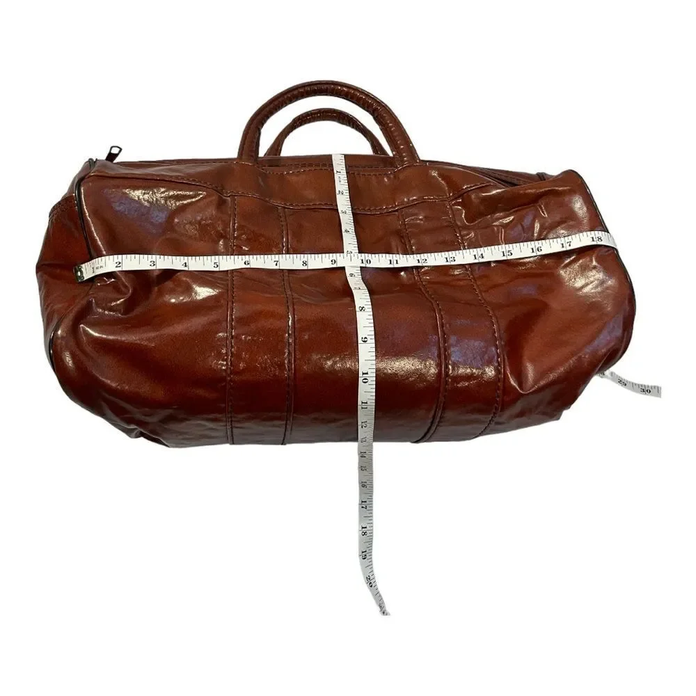 Vintage 80s Wilson Distressed Spell Out Handled Duffel Bag Gym Bag Carry On USA